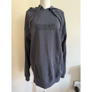 Taylor Swift Eras International Tour Hoodie Washed Blue Oversized Sz M